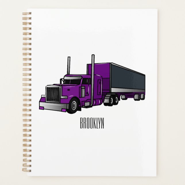 Illustration de camion semi-remorque (Devant)