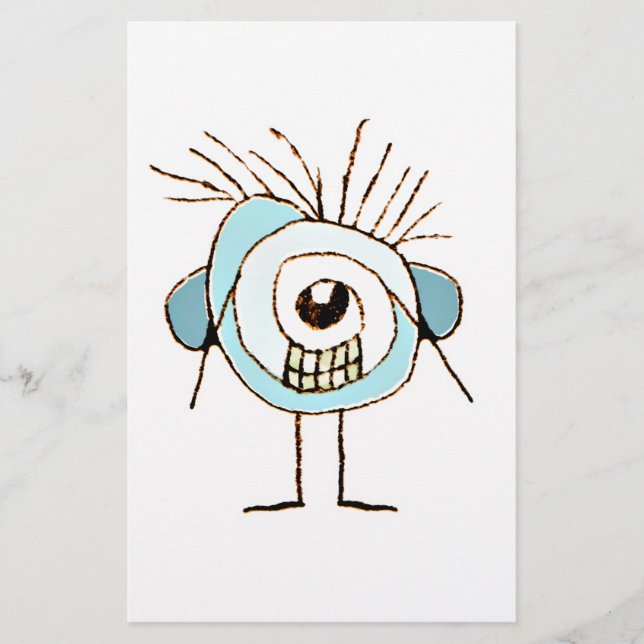 Illustration de caricature bizarre (Devant)