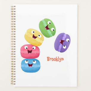 Illustration de caricature de macarons marrant mig