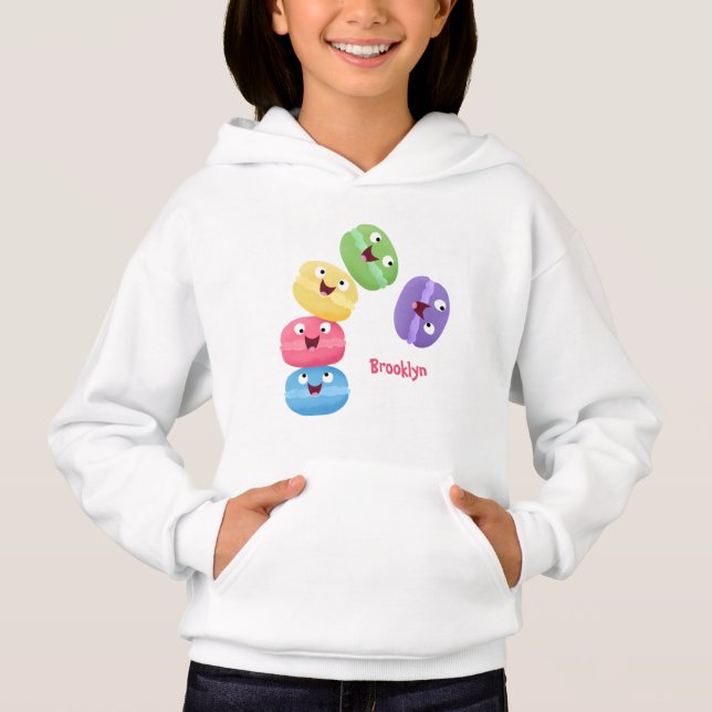 Illustration de caricature de macarons marrant mig (Devant)