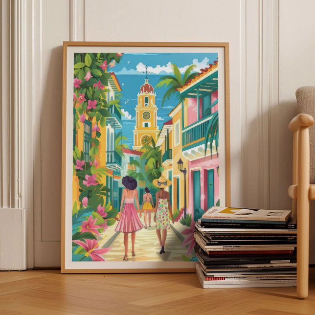Illustration de Cartagena Colombie Impression de C (Créateur téléchargé)