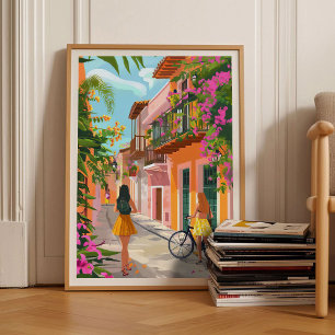 Illustration de Cartagena Colombie Impression de C