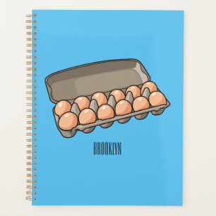 Illustration de carton d'oeufs