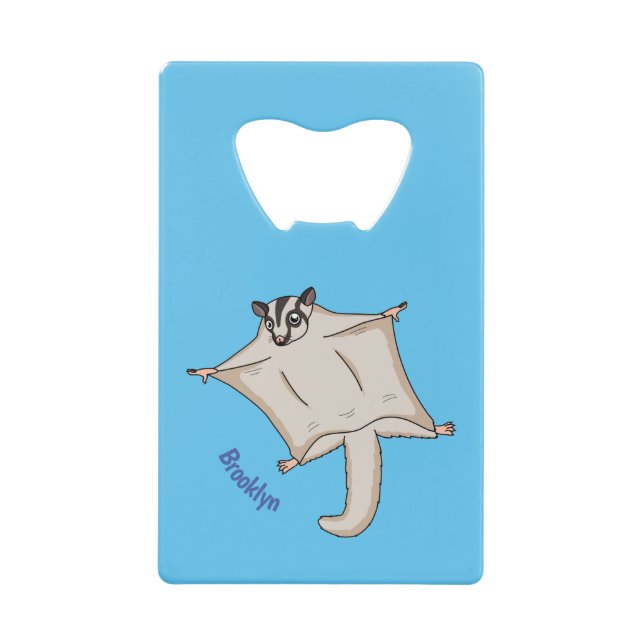 Illustration de cartoon d'un sugar glider mignon e (Devant)