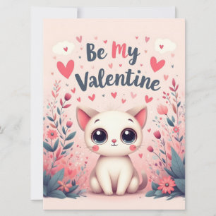 Illustration de chat mignon pour la Saint-Valentin