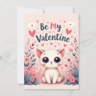 Illustration de chat mignon pour la Saint-Valentin