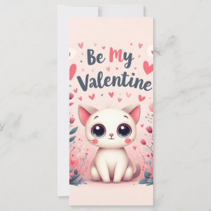 Illustration de chat mignon pour la Saint-Valentin