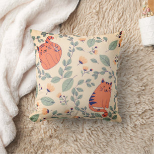 Illustration de chat oreiller