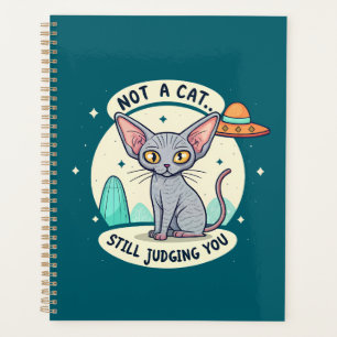 Illustration de chat Sphynx OVNI sarcastique
