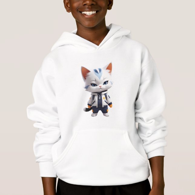 Illustration de chats cool et adorables (Devant)