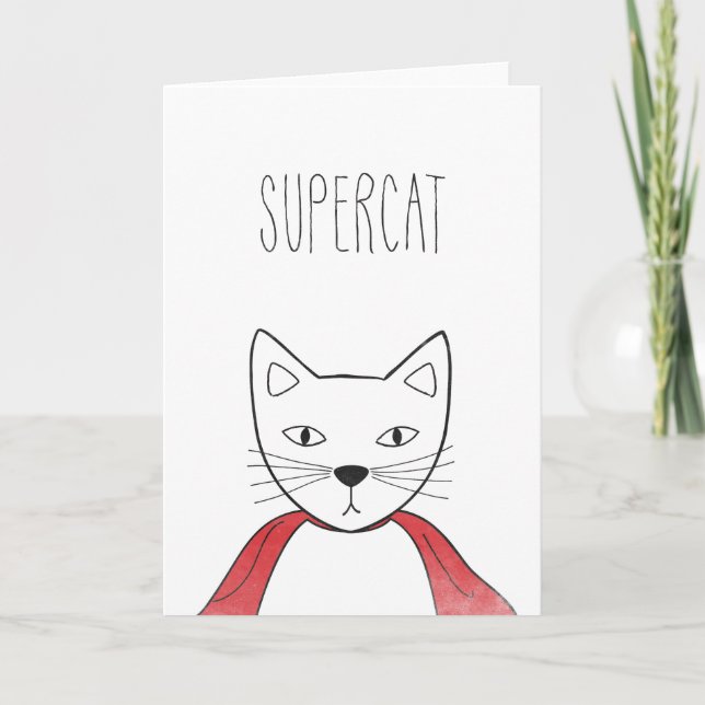 Illustration de chats de carte de félicitations de (Devant)