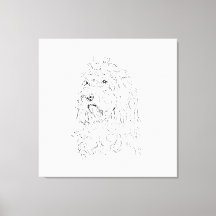 Illustration de chien, Cockapoo en art mural