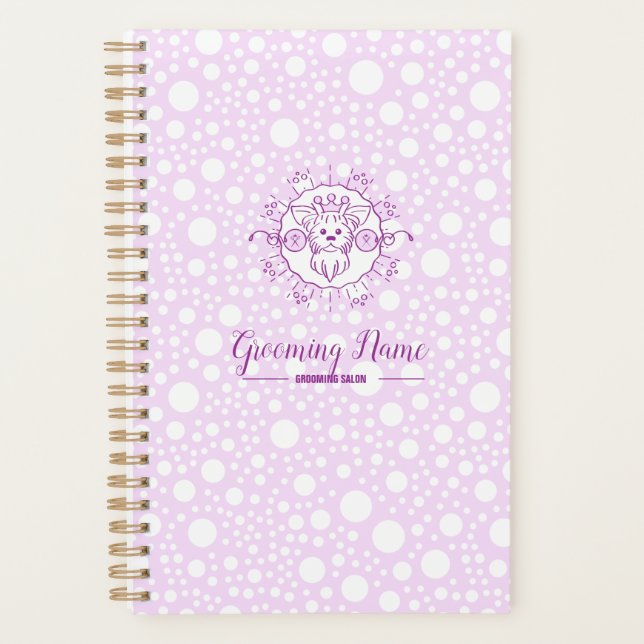 Illustration de chien de dessin pour le toilettage (Devant)