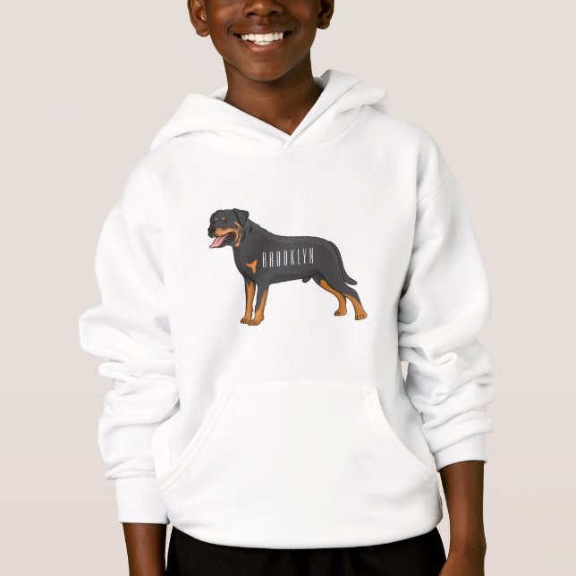 Illustration de chien Rottweiler (Devant)