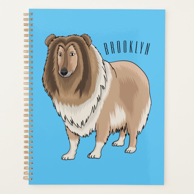 Illustration de chien Rough collie (Devant)