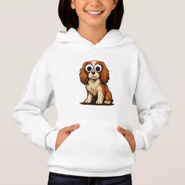 Illustration de chiot aux yeux globuleux mignon (Devant)