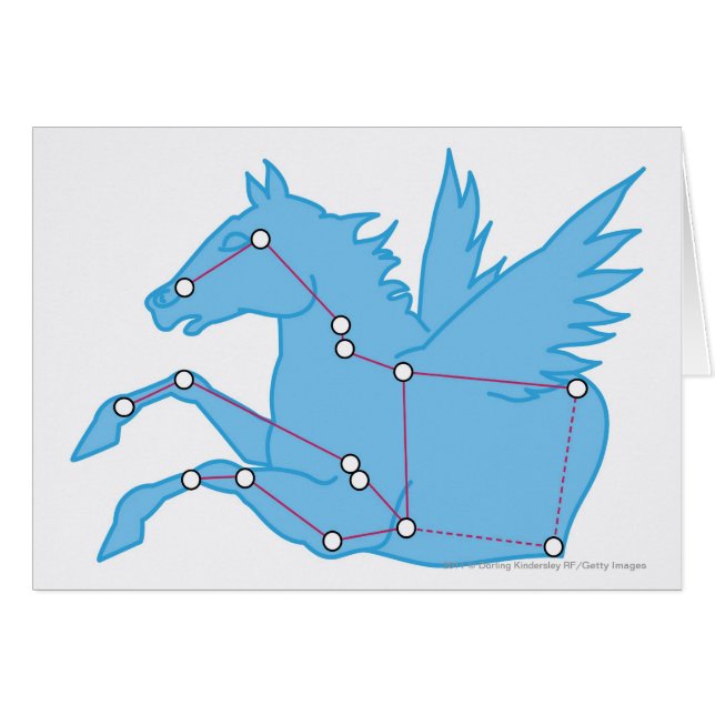 Illustration de constellation de Pegasus (Devant horizontal)