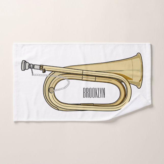 Illustration de dessin animé Bugle (Serviette à main)