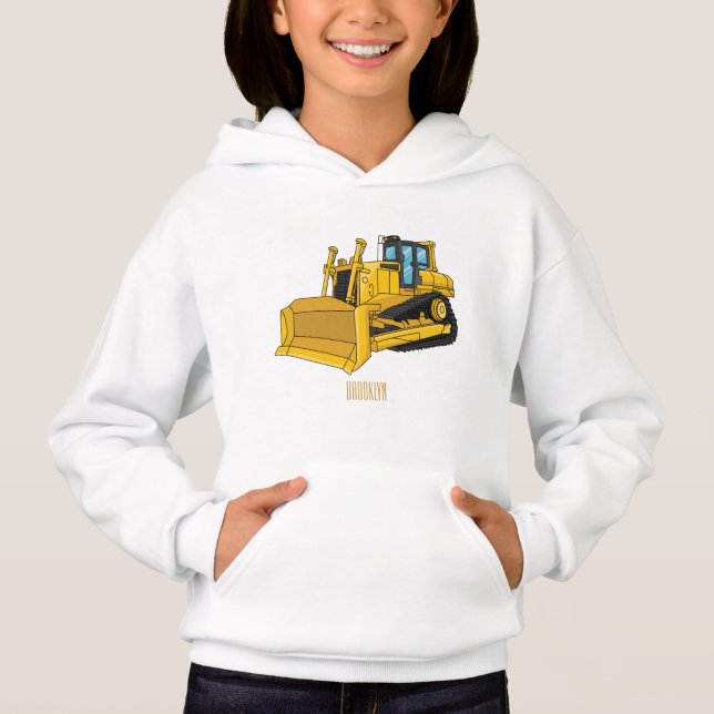 Illustration de dessin animé Bulldozer (Devant)