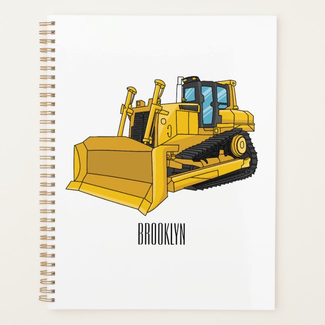 Illustration de dessin animé Bulldozer (Devant)