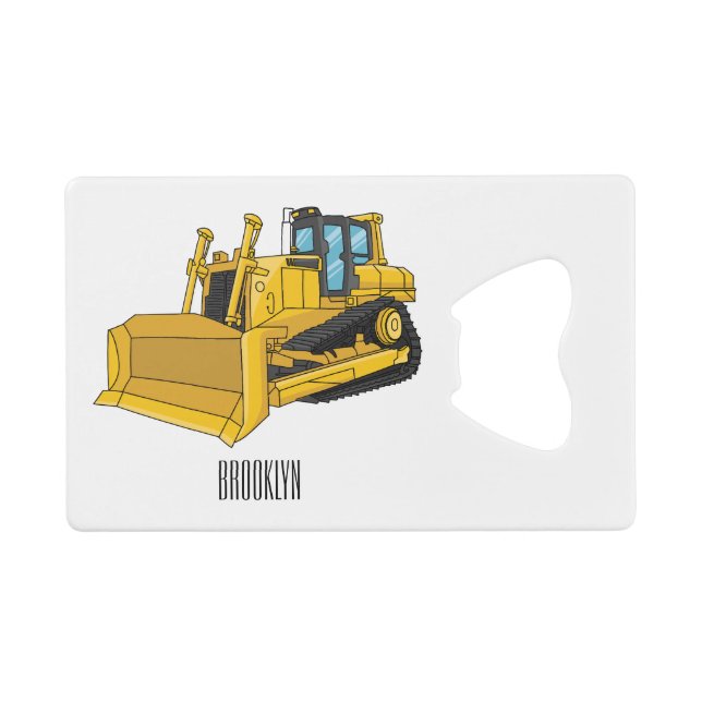 Illustration de dessin animé Bulldozer (Devant (Horizontal))