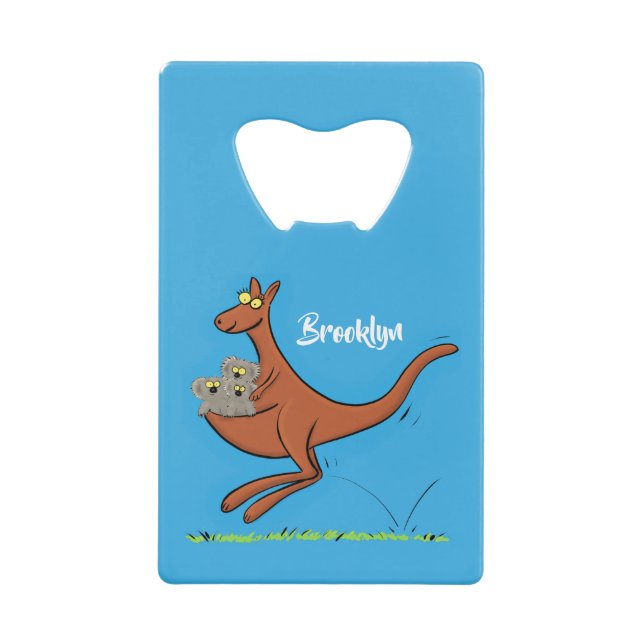 Illustration de dessin animé Cute kangaroo et koal (Devant)