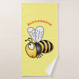 Illustration de dessin animé d'abeilles joyeux