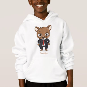 Illustration de dessin animé de rat mignon