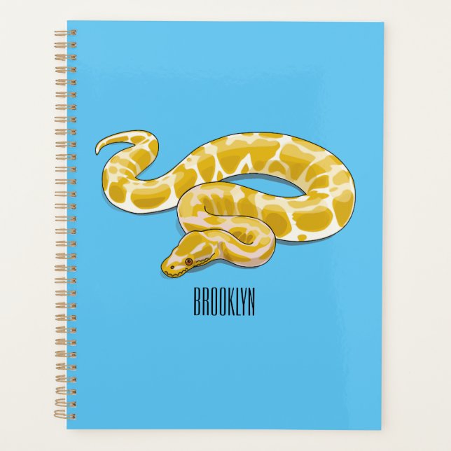 illustration de dessin animé de serpent python bir (Devant)