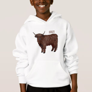 Illustration de dessin animé de vache des Highland