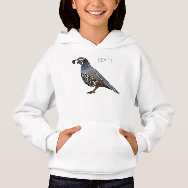 illustration de dessin animé d'oiseau colin de Cal (Devant)