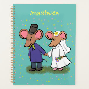 Illustration de dessin animé d'un couple de souris
