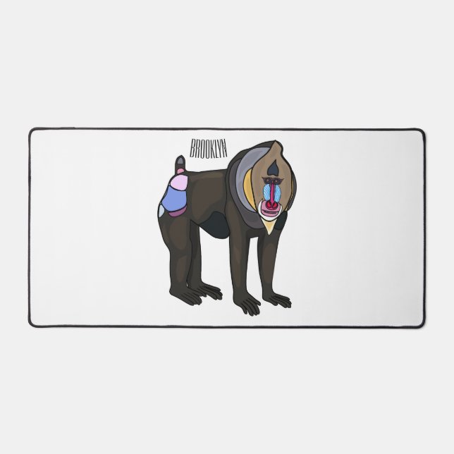 Illustration de dessin animé Mandrill (Recto)