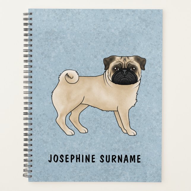 Illustration de dessin animé mignon de chien Carli (Devant)