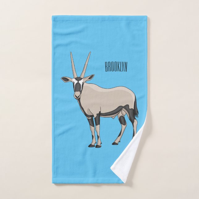 Illustration de dessin animé Oryx (Serviette à main)