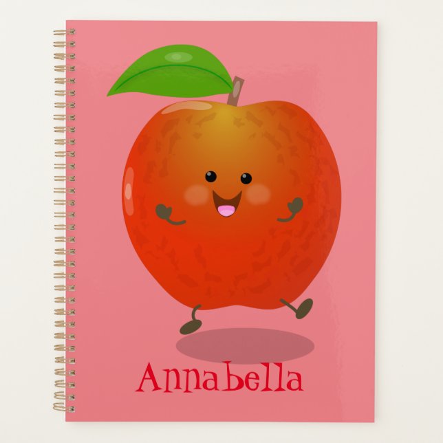 Illustration de dessin animé sur la pomme de danse (Devant)
