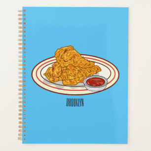 Illustration de dessin animé sur le poulet frit