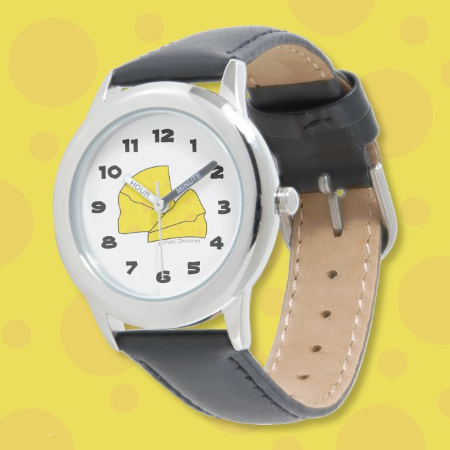 Illustration de dessin au fromage suisse Montre d' (Swiss cheese doodle kid watch .)