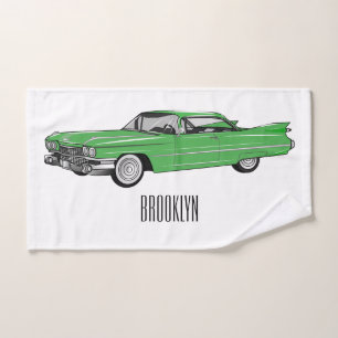 Illustration de dessin de voiture classique 1959