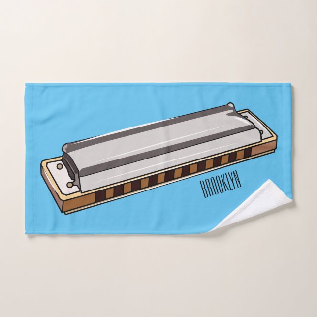 Illustration de dessin d'Harmonica (Serviette à main)