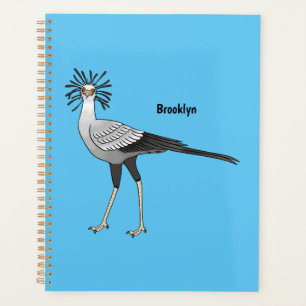 Illustration de dessin du secrétaire pour oiseaux