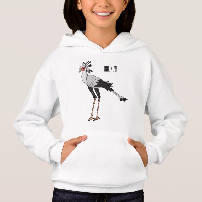 Illustration de dessin du secrétaire pour oiseaux (Devant)