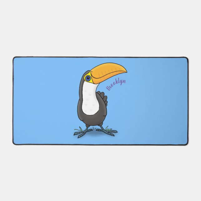Illustration de dessin humoristique du toucan joye (Recto)