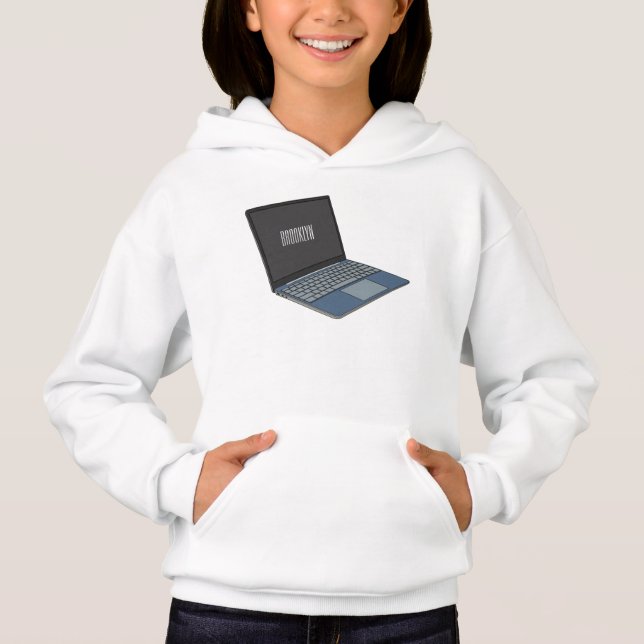 Illustration de dessin sur ordinateur portable (Devant)