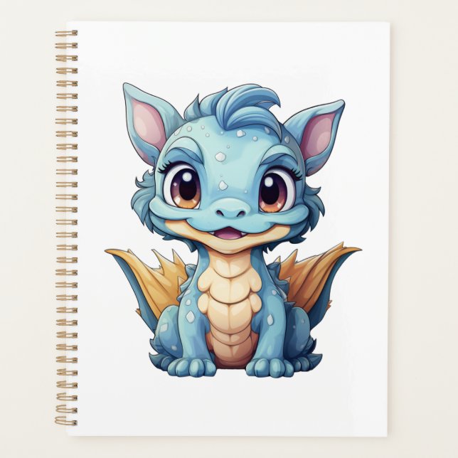 Illustration de dragon de dessin animé (Devant)