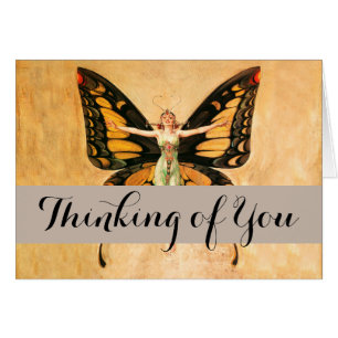 Illustration de femme volant papillon Flapper