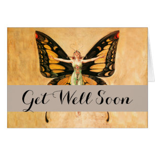 Illustration de femme volant papillon Flapper