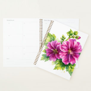 Illustration de fleur aquarelle violette 