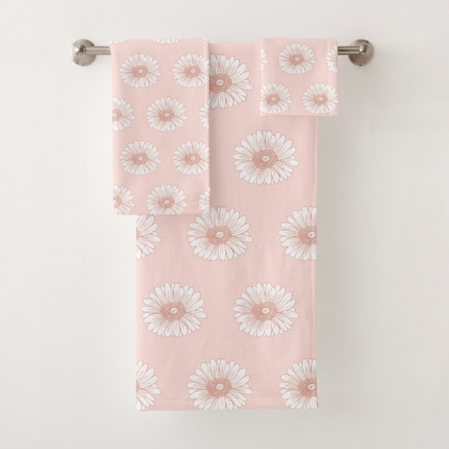 Illustration de fleurs au motif rose ébloui (En situation)