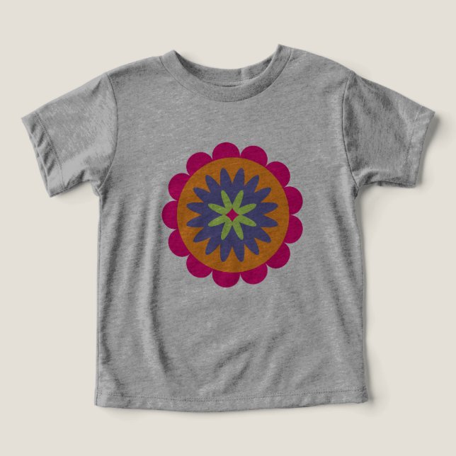 illustration de formes florales orange et rose (Design Recto)